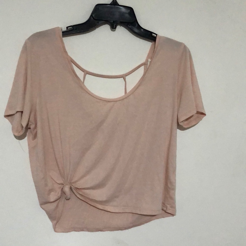 Open back shirt